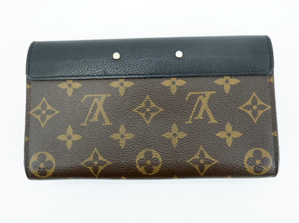 1 Louis Vuitton Portefeuille Palace Monogram Bi Fold Wallet Long Wallet Noir