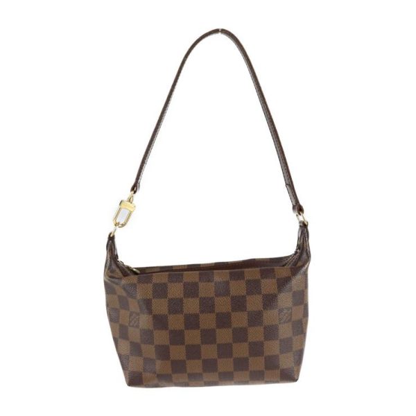 1 Louis Vuitton Irovo PM Handbag Semi Shoulder Bag Damier Canvas Leather Ebene