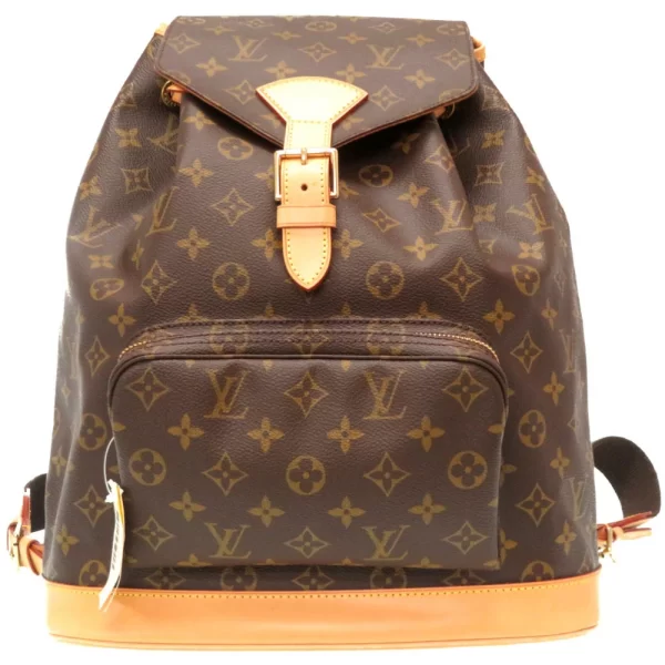 1 Louis Vuitton Monogram Montsouris GM Rucksack Bag Backpack Brown