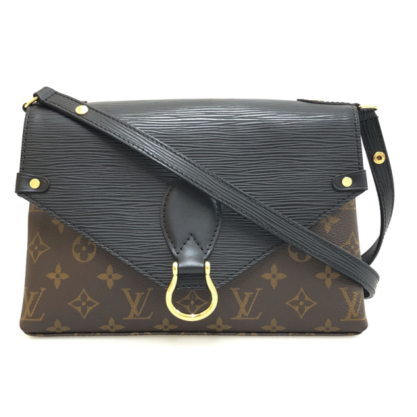 1 Louis Vuitton Monogram Saint Michael Noir Shoulder Bag Epi Black