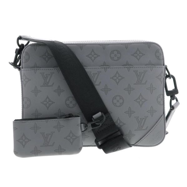 1 Louis Vuitton Shoulder Bag Gray Duo Messenger Shadow