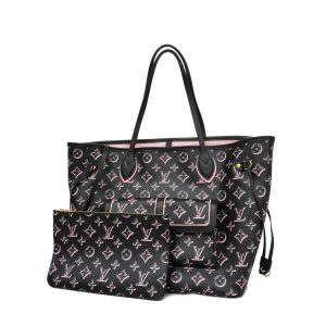 1 LOUIS VUITTON Neverfull MM Brown Damier Tote Bag