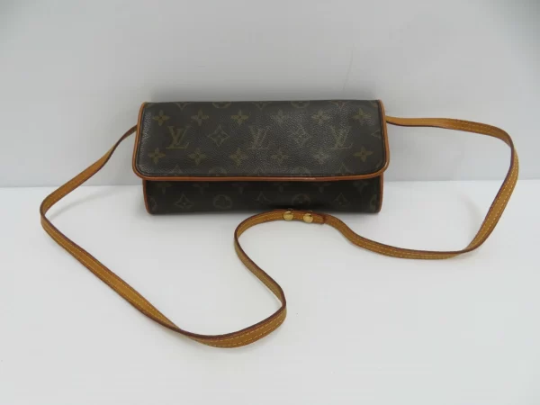 1 Louis Vuitton Monogram Pochette Twin GM Shoulder Bag Pouch