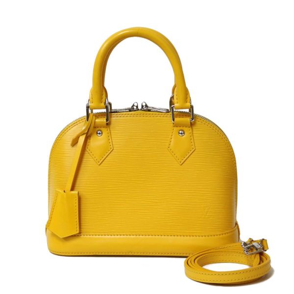 1 Louis Vuitton Alma BB Shoulder Bag Handbag Epi Leather Yellow