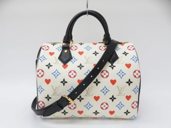 1 Louis Vuitton Monogram Multicolor Bron Game On Speedy 2 Way Bag