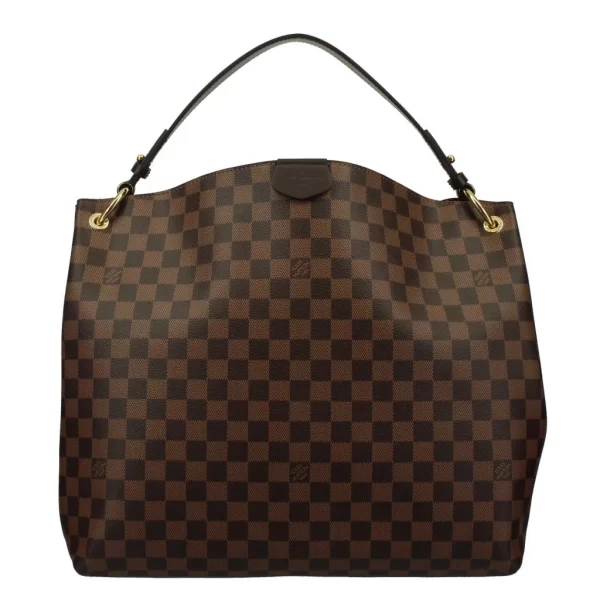 1 Louis Vuitton Graceful MM Damier Ebene Canvas Shoulder Bag