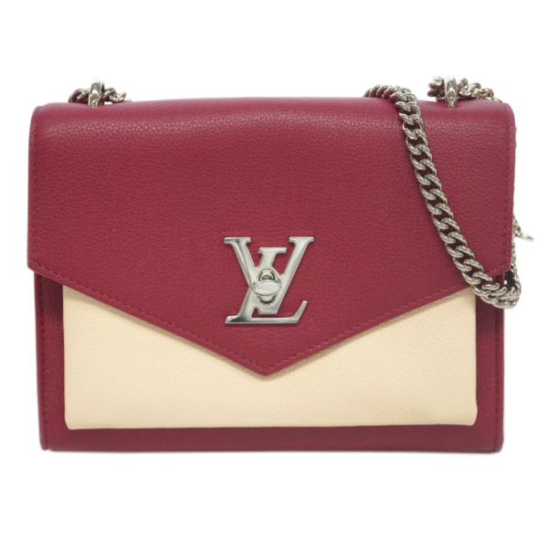 1 Louis Vuitton Leather My Lock Me BB Shoulder Bag Red