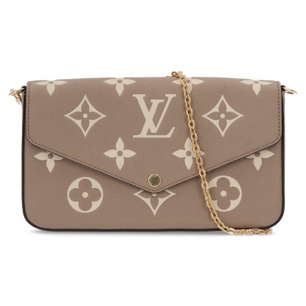 1 Louis Vuitton Pochette Felicie Tourtrail Claim Monogram Implant Leather Hand Bag