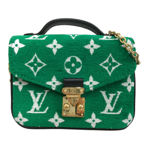 1 Louis Vuitton Monogram Micro Metis 2way Hand Shoulder Bag Green Black