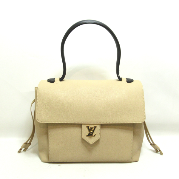 1 Louis Vuitton Lock Me PM Shoulder Bag PVC Coated Canvas Beige