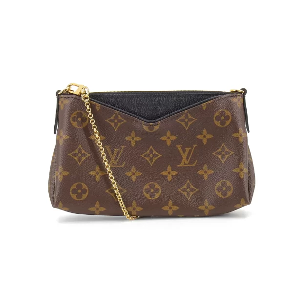 1 Louis Vuitton Para Scratch 2way Shoulder Bag Monogram Canvas X Leather Brown X Black X Gold