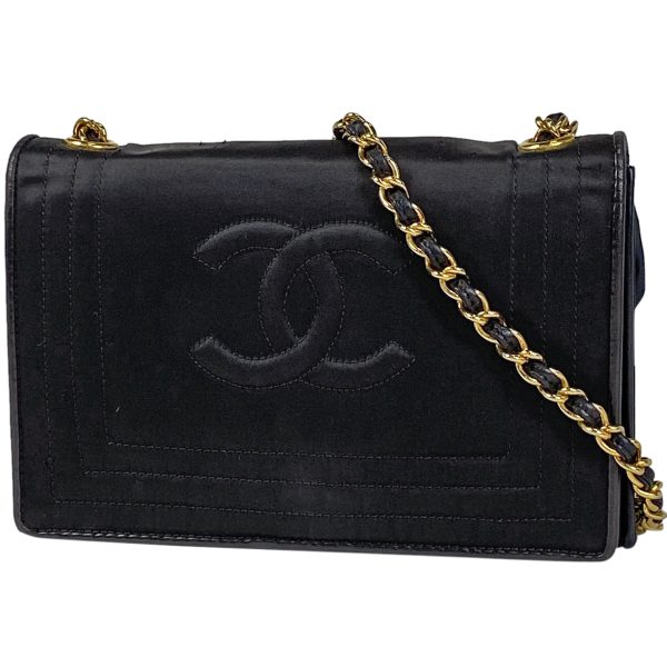 1 Chanel Cocomark Chain Nylon Black Shoulder Bag