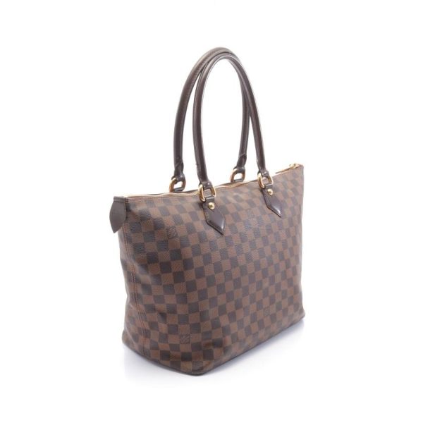 1 Louis Vuitton Saleya MM Damier Ebene Shoulder Bag Tote Bag Pvc Leather Brown