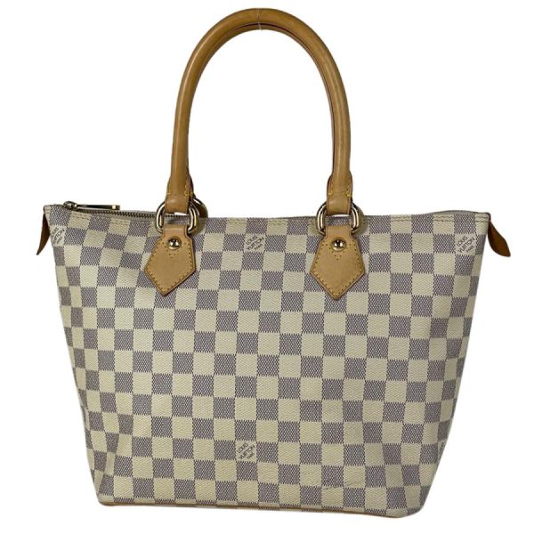 1 Louis Vuitton Saleya PM Handbag Tote Bag Damier Azur White