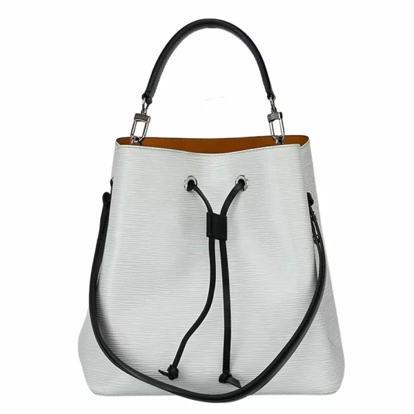 1 Louis Vuitton Neonoe Epi White Leather Shoulder Bag