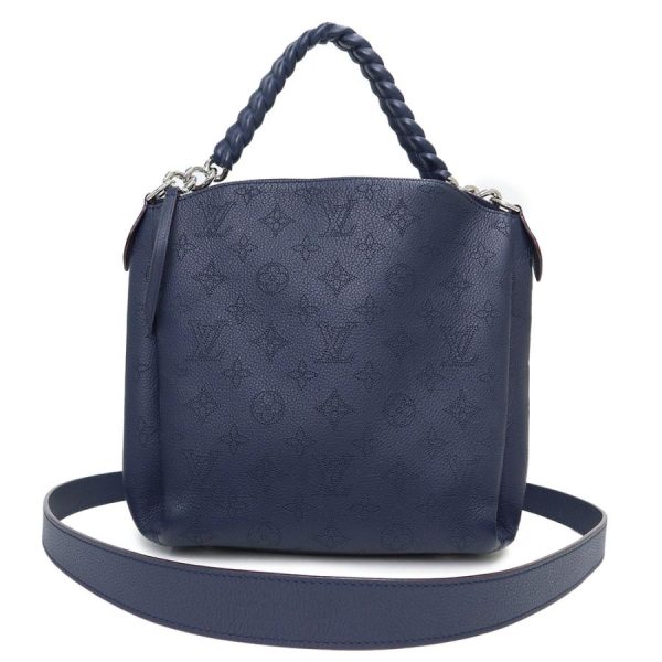 1 Louis Vuitton Babylon Chain BB Bag Diagonal Monogram Mahina Leather Marine Rouge Blue