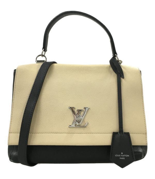 1 Louis Vuitton LockMe Cartable Shoulder Bag White