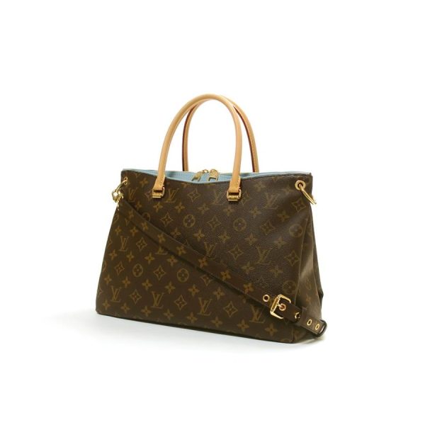 1 Louis Vuitton Pallas Monogram Shoulder Bag Blue Ciel