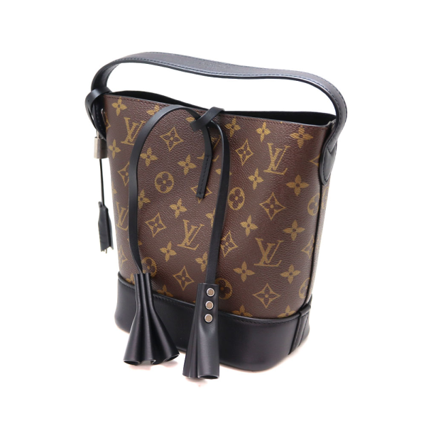 1 Louis Vuitton NM PM Handbag Monogram Canvas Brown Black