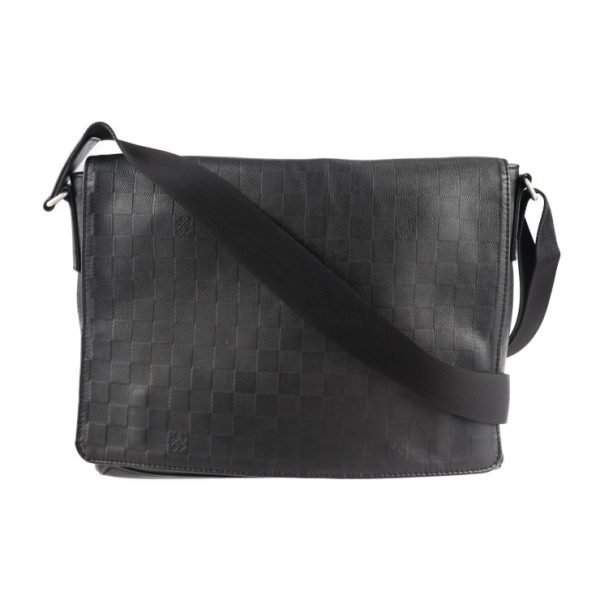 1 Louis Vuitton District MM Shoulder Bag Damier Infini Leather Onyx