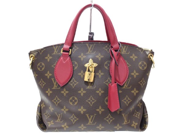 1 Louis Vuitton Flower Zipped Tote PM Handbag Shoulder Bag Monogram