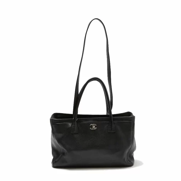 1 Chanel Executive Tote Black Sv Metal Fittings Tote Bag