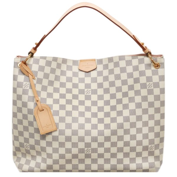 1 Louis Vuitton Damier Azur Graceful MM One Shoulder Bag