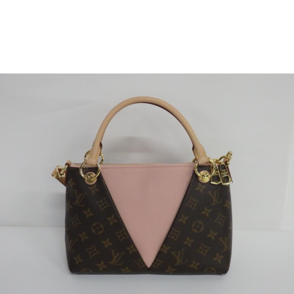 1 LV Louis Vuitton V Tote Bag BB Monogram Handbag Pink