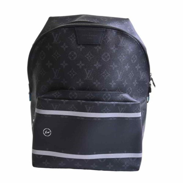 1 Louis Vuitton Eclipse Fragment Apollo Backpack Rucksack Hiroshi Fujiwara Black PVC