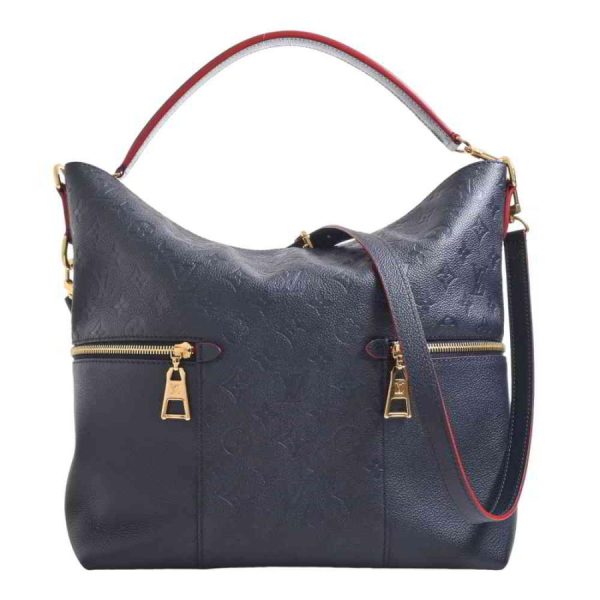 1 Louis Vuitton Amplant Mary Shoulder Bag Navy Leather