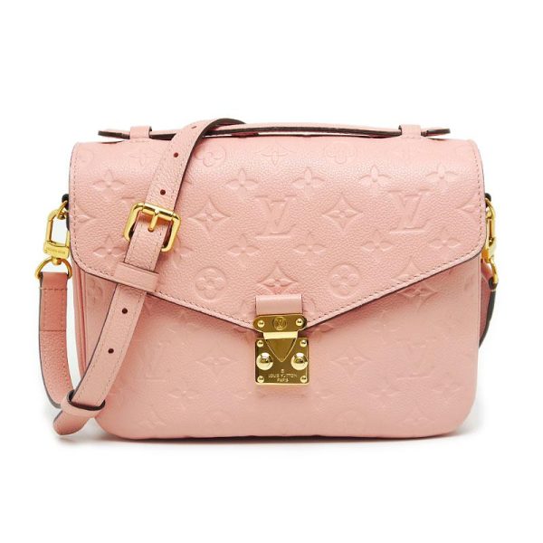 1 Louis Vuitton Pochette Metis MM 2 Way Implant Monogram Rose Poodle With Strap And Storage Bag