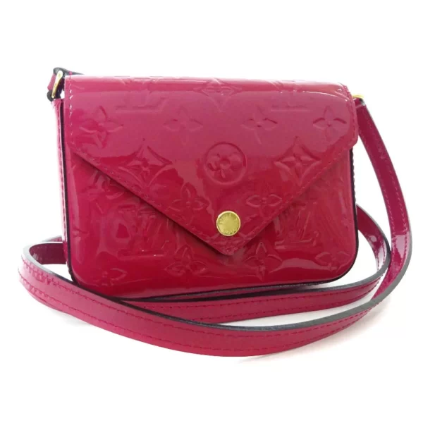 1 Louis Vuitton Sac Lucie Vernis Shoulder Bag Rose Andean Pink Vernis Leather