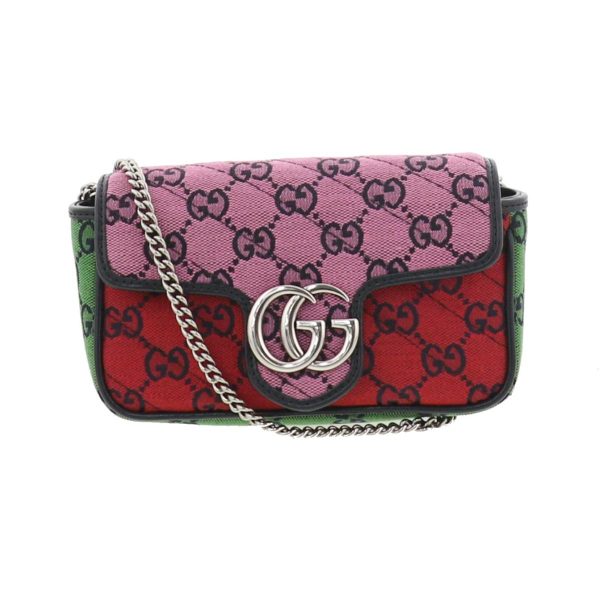 1 Gucci GG Marmont Multicolor Canvas Super Mini Shoulder Bag