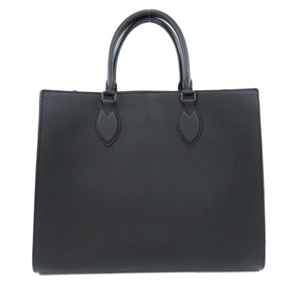 1 Louis Vuitton Lock Me Tote MM Tote Bag Calf Black