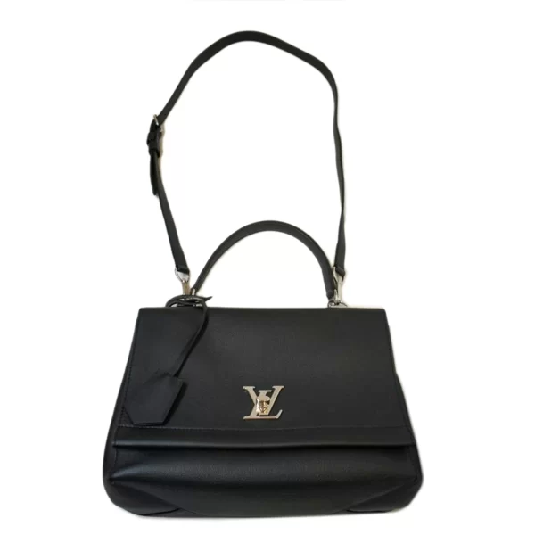 1 Louis Vuitton LockMe 2 Shoulder Bag Black