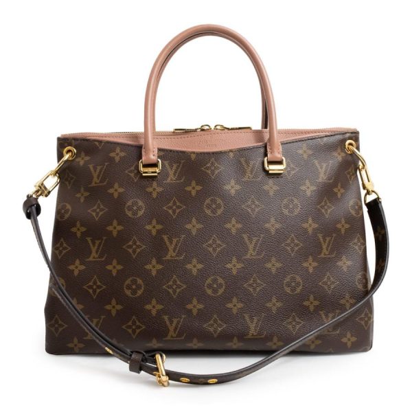 1 Louis Vuitton Monogram Bois de Rose Brown Pallas Shoulder Bag