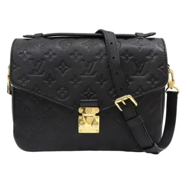 1 Louis Vuitton Pochette Metis MM Shoulder Bag Monogram Empreinte Noir Bag