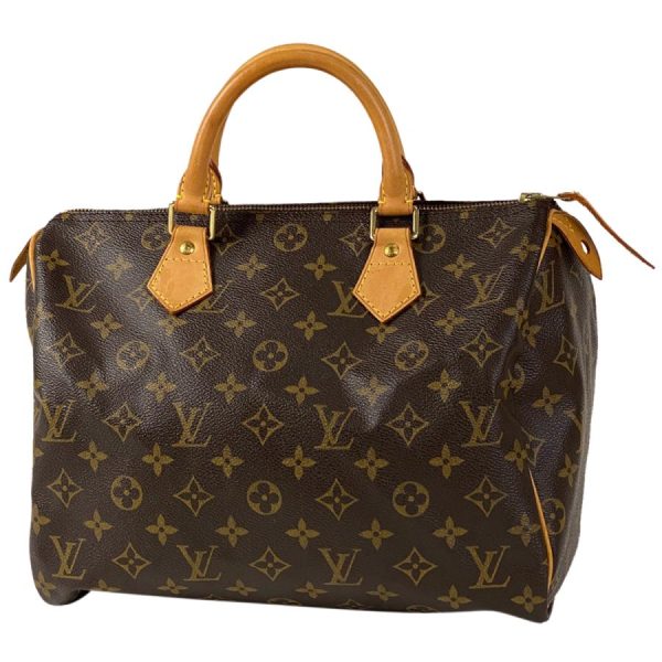 1 Louis Vuitton Speedy 30 Handbag Monogram Brown