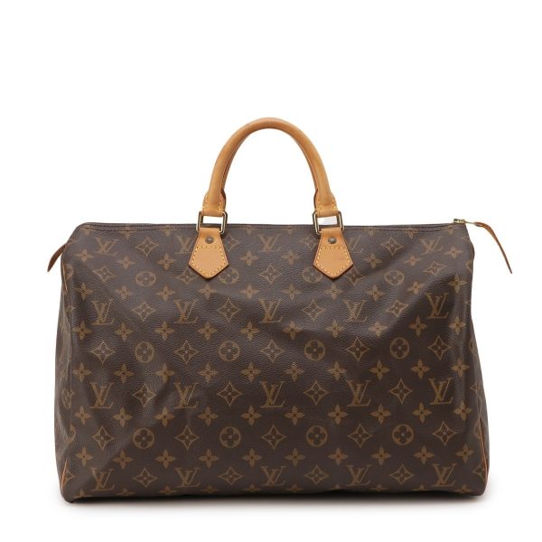 1 Louis Vuitton Speedy 40 Handbag Monogram Canvas