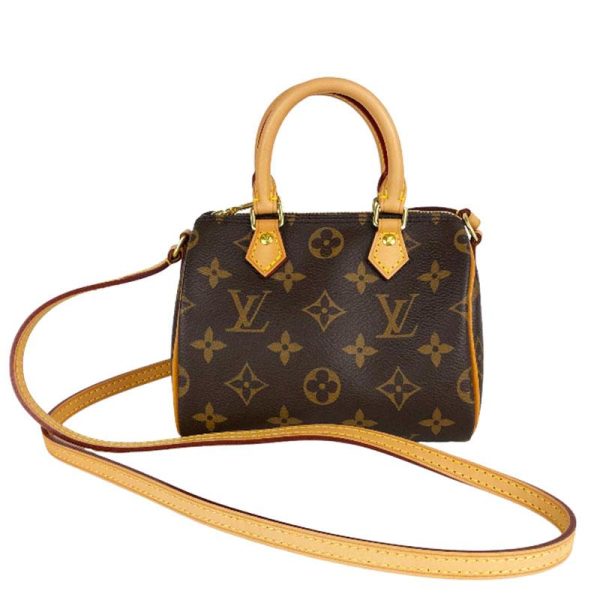 1 Louis Vuitton Nano Speedy Monogram Shoulder Bag