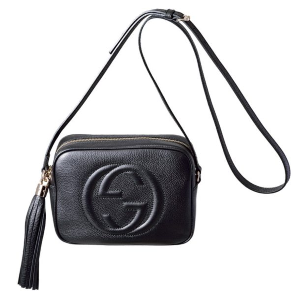 1 Gucci Shoulder Bag Leather Black