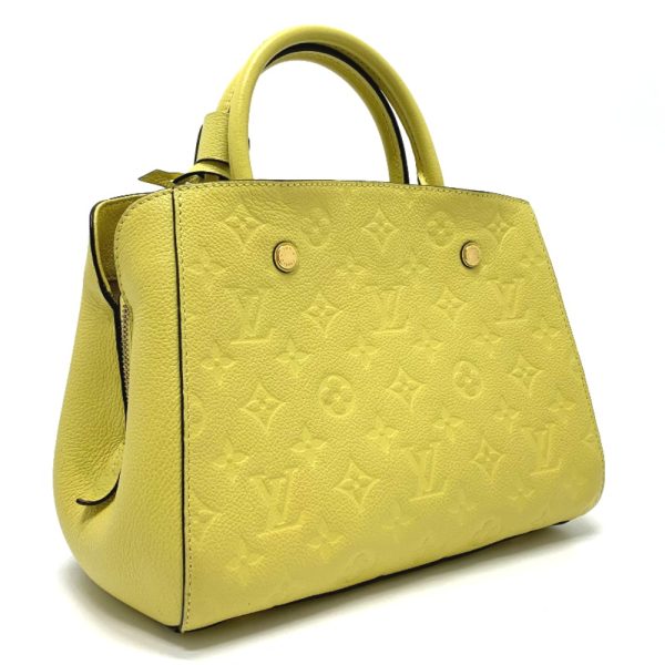 1 Louis Vuitton Monogram Implant Montaigne BB 2WAY Handbag Yellow