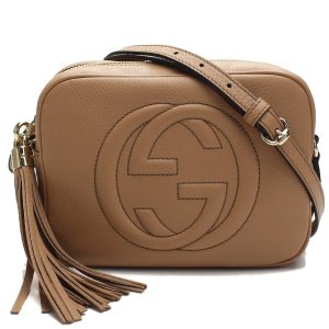 1 Gucci Shoulder Bag Leather Rose Beige