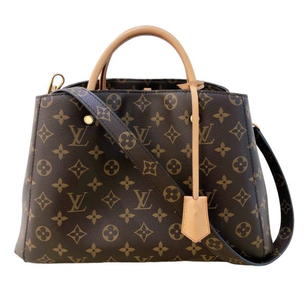 1 Louis Vuitton Montaigne MM Monogram Brown Handbag