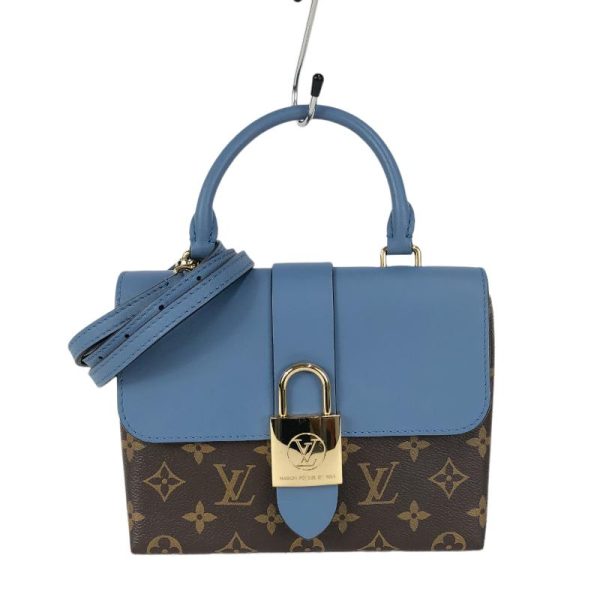 1 Louis Vuitton Locky BB Handbag Monogram Canvas Calfskin Blue