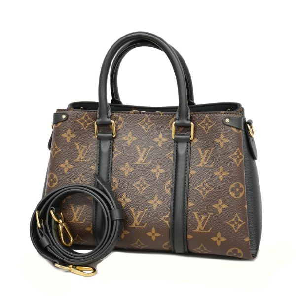 1 Louis Vuitton Monogram Soufflot NV BB 2 Way Bag Noir