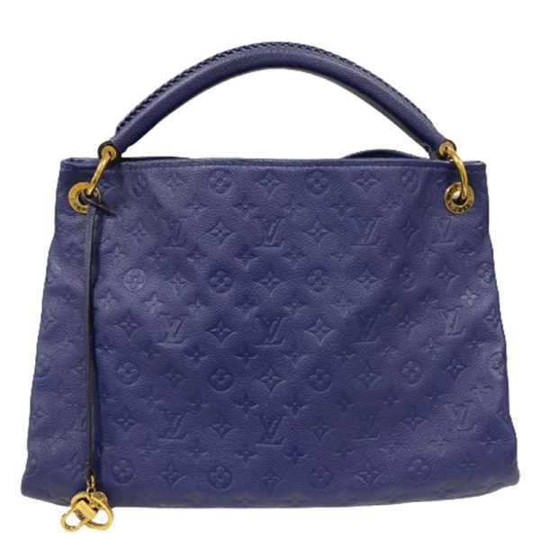 1 Louis Vuitton Artsy MM Monogram Amplant Celeste Shoulder Bag Leather Blue