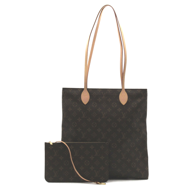 1 Louis Vuitton Carry It Tote Bag Canvas Leather Monogram Brown