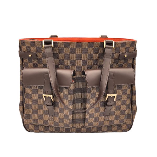 1 Louis Vuitton Uzes Damier Ebene Tote Bag Brown