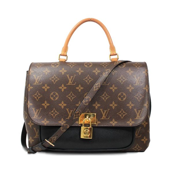 1 Louis Vuitton Monogram Marignan 2 Way Hand Shoulder Bag Brown